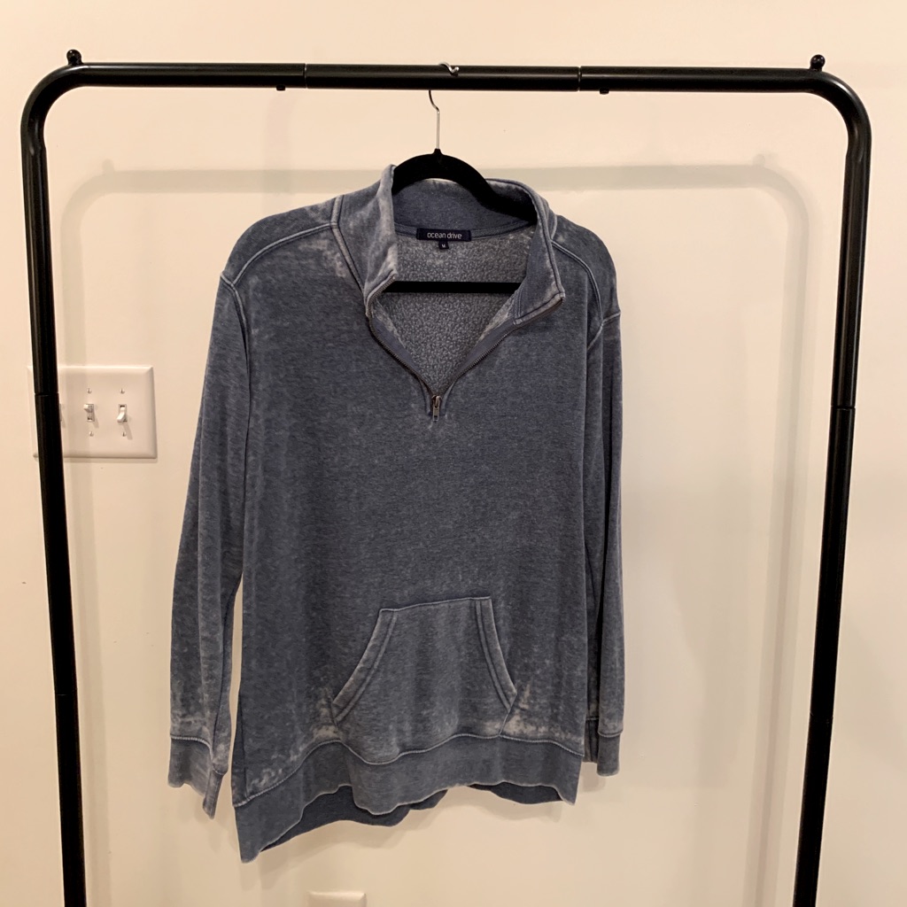 “Washed” Blue Pullover